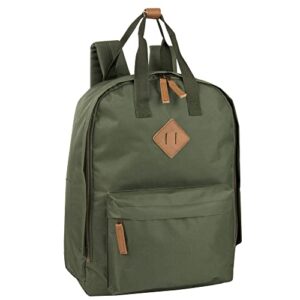 summit ridge laptop backpack for women, men for travel, school, college backpack with padded back, adjustable padded shoulder straps (green)