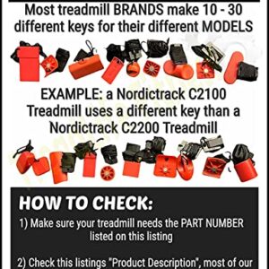 Treadmill Safety Key - Compatible with Various Sole Treadmills (F60 F80 AF83 AF85 AF63) - N100013-A5