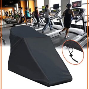 Oslimea Treadmill Cover Waterproof, Sunscreen Treadmill Cover for Indoor & Outdoor, Dust-Proof Sports Running Machine Protective Cover with Drawstring, Black (78''L x 37''D x 59''H, Non-Folding)