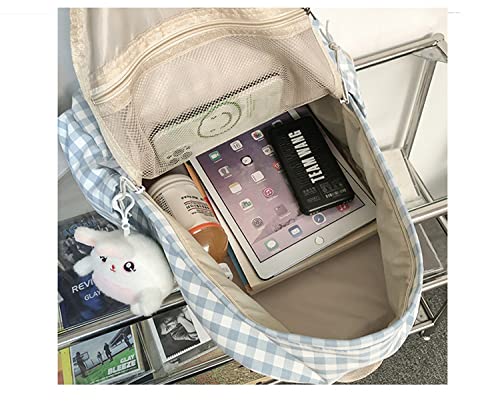 JELLYEA Kawaii Backpack Cute Backpack with Kawaii Accessories Laptop Bag Rucksack Girl Schoolbag Canvas Bag Teens Bookbag