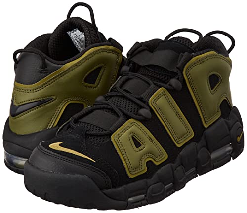 Nike mens Air More Uptempo 96 Basketball Trainers Cj6129 Shoes, Black/Rough Green-pilgrim-blac, 11