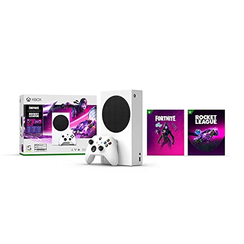 Microsoft Xbox Series S 512GB SSD All-Digital Console (Disc-Free Gaming) - Fortnite & Rocket League - Wireless Controller - HDR - 1440p Gaming Resolution (Renewed)