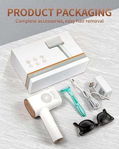 GERCY Laser Hair Removal for Women Permanent, Painless At-Home IPL Hair Removal Device Upgraded to 999,999 Flashes, 5 Level Energy Adjustable & 2 Flash Modes for Beautify Skin, Face, Body, Bikini