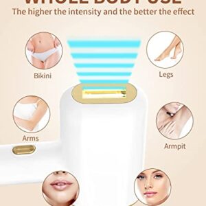 GERCY Laser Hair Removal for Women Permanent, Painless At-Home IPL Hair Removal Device Upgraded to 999,999 Flashes, 5 Level Energy Adjustable & 2 Flash Modes for Beautify Skin, Face, Body, Bikini