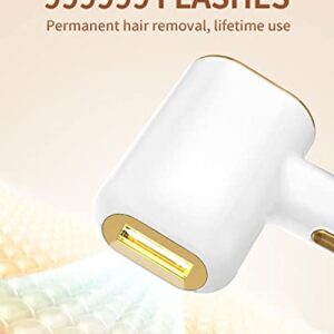 GERCY Laser Hair Removal for Women Permanent, Painless At-Home IPL Hair Removal Device Upgraded to 999,999 Flashes, 5 Level Energy Adjustable & 2 Flash Modes for Beautify Skin, Face, Body, Bikini