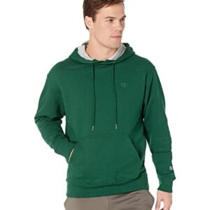 Champion Men's Powerblend Fleece Hoodie, C Logo Retired Colors, Forest Peak Green C Logo, X-Large