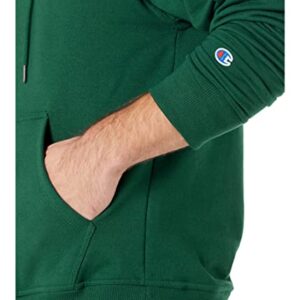Champion Men's Powerblend Fleece Hoodie, C Logo Retired Colors, Forest Peak Green C Logo, X-Large