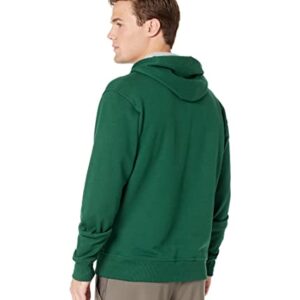 Champion Men's Powerblend Fleece Hoodie, C Logo Retired Colors, Forest Peak Green C Logo, X-Large