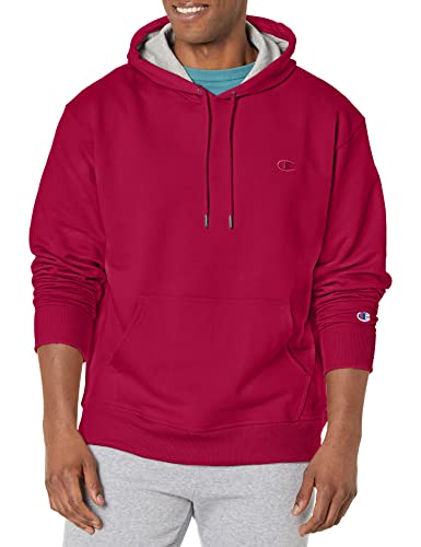 Champion Men's Powerblend Fleece Hoodie, C Logo (Retired Colors)