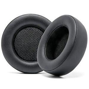 wc upgraded replacement earpads for corsair virtuoso gaming headset made by wicked cushions | improved durability, thickness, softer leather, and sound isolation | black