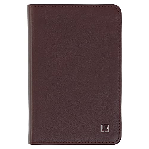 Leatherpress Classic Leather Notebook Journal, Softcover, Cacao Brown, Pocket (3.8" x 5.7"), 186 Ruled Pages, Heritage Collection, Table of Contents w/Numbered Pages