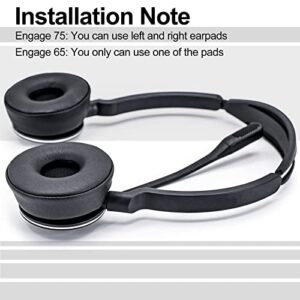 Engage 75 Earpads Replacement for Engage 75 and Engage 65 Headset - NOT FIT Engage 75/65 Convertible and Engage 75/65 Mono Model