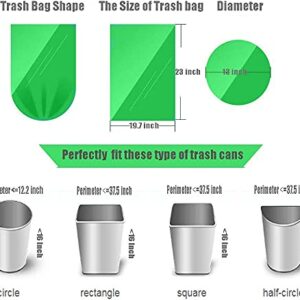 Biodegradable Trash Bags 100 Counts, 20L Small Bin Liner Recycle 4-6 Gallon Garbage Bag, Thick Degradable Rubbish Bag Compostable For Food/Household/Garden Waste in Kitchen,Office,Home,pet