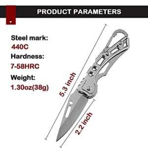 Pocket Folding Knife, Tactical Knife, Super Sharp Blade only 2.2 inch, Good for Camping Survival Indoor and Outdoor Activities, Easy-to-Carry, Mens Gift