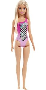barbie beach doll in pink swimsuit