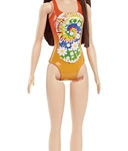 Barbie Beach Doll in Orange Swimsuit