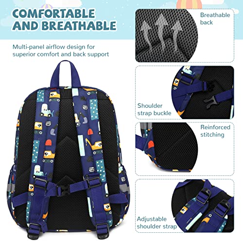 mygreen Preschool Backpack Kindergarten Little Kid Toddler School Backpacks for Boys and Girls with Chest Strap Rocket Black