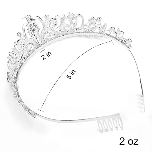 AOPRIE Birthday Sash for Women Birthday Crowns Rest in Peace 20s Birthday Tiara for Women Silver 30th Birthday Girl Headband Princess Crown Rhinestone Happy Birthday Accessories