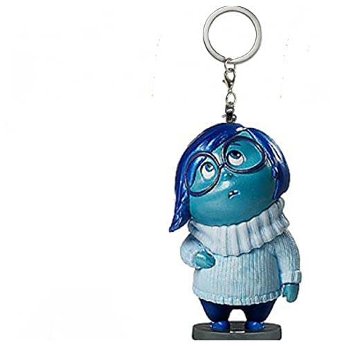 Inside Out Sadness PVC Key Ring Keychain Figure Figurine Charm Ornament