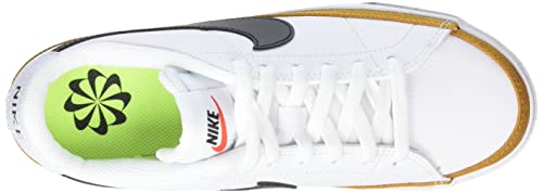 Nike Women's Low-Top Sneakers, White Black Desert Ochre, 6.5