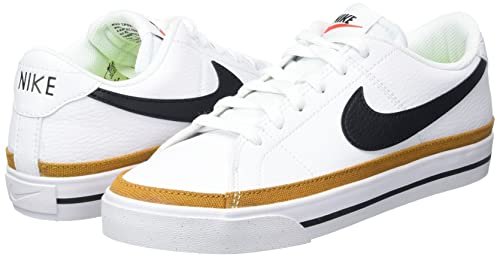 Nike Women's Low-Top Sneakers, White Black Desert Ochre, 6.5