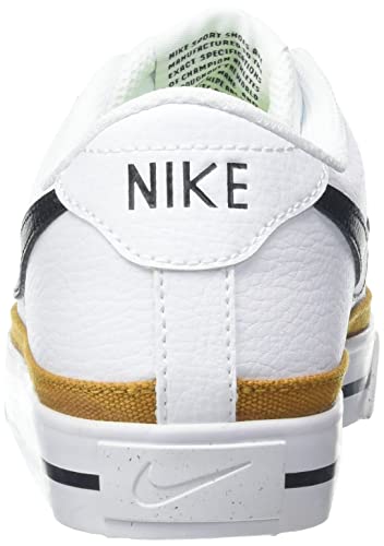 Nike Women's Low-Top Sneakers, White Black Desert Ochre, 6.5