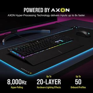 Corsair K70 RGB PRO Mechanical Gaming Keyboard - Cherry MX Brown Keyswitches - 8,000Hz Hyper-Polling - Durable PBT Double-Shot Keycaps - Magnetic Soft-Touch Palm Rest - Black (QWERTY - NA Layout)