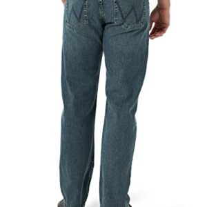 Wrangler Men's Free-to-Stretch Relaxed Fit Jean, Grey Tint, 40W x 29L