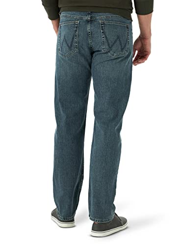 Wrangler Men's Free-to-Stretch Relaxed Fit Jean, Grey Tint, 40W x 29L