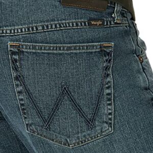 Wrangler Men's Free-to-Stretch Relaxed Fit Jean, Grey Tint, 40W x 29L