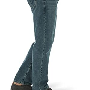 Wrangler Men's Free-to-Stretch Relaxed Fit Jean, Grey Tint, 40W x 29L