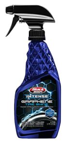 black magic 120177 intense graphene tire shine 16oz - top of the line tire shine and durability, repelling brake dust and road grime while boosting color depth and richness