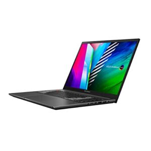 ASUS VivoBook Pro 16X OLED Slim Laptop, 16" WQUXGA 16:10 Display, AMD Ryzen 7 5800H CPU, NVIDIA GeForce RTX 3050 Ti, 16GB RAM, 1TB SSD, Windows 11 Home, 0°Black, M7600QE-DB74