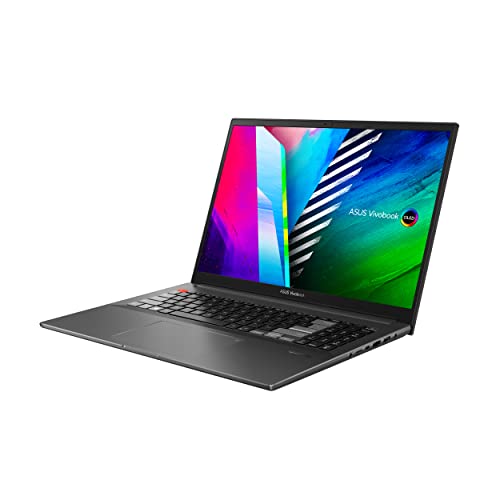 ASUS VivoBook Pro 16X OLED Slim Laptop, 16" WQUXGA 16:10 Display, AMD Ryzen 7 5800H CPU, NVIDIA GeForce RTX 3050 Ti, 16GB RAM, 1TB SSD, Windows 11 Home, 0°Black, M7600QE-DB74