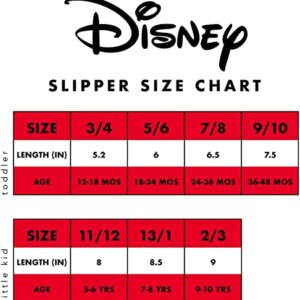 Disney Boys’ Mickey Mouse Slippers – Cozy Plush Fuzzy Slippers: Non-Slip, Non-Skid Slippers for Boys (Toddler/Little Kid), Size 11-12, Blue Red Mickey