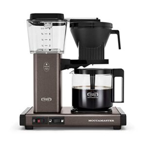technivorm moccamaster 53931 kbgv 10-cup coffee maker slate, 40 ounce, 1.25l
