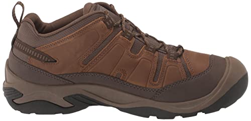 KEEN Men's Circadia Low Height Comfortable Waterproof Hiking Shoes, Shitake/Brindle, 14 Wide