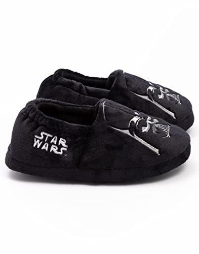 STAR WARS Darth Vader Slippers Boys Kids Villain House Shoes Loafers 11.5 US Little Kid