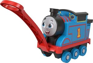 thomas & friends pull-along toy train for kids biggest friend thomas with storage for preschool kids ages 2+ years