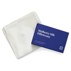 Brooklinen 100% Mulberry Silk Pillowcase - Standard Size, Ivory | Skin, Hair, and Sleep Benefits