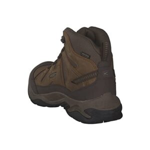 Keen Men's Circadia Mid Height Comfortable Waterproof Hiking Boots, Bison/Brindle, 10.5 Wide