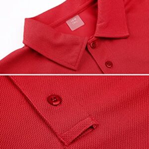 MAGCOMSEN Golf Polo Shirts for Men Short Sleeve Golf Shirts for Men Polo Shirts Work Shirts for Men T Shirts Fishing Shirts Casual Shirts Quick Dry Shirts Summer Shirts