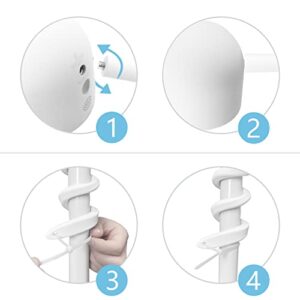Koroao Flexible Twist Mount for Google Nest Cam (Battery) Without Tools or Wall Damage