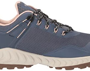 KEEN Women's-NXIS Evo Low Height Waterproof Fast Packing Hiking Shoes, Vintage Indigo/Peachy, 7.5