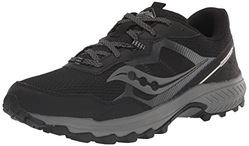 Saucony Men's Excursion TR16 Trail Running Shoe, Black/Charcoal, 13