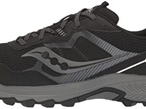 Saucony Men's Excursion TR16 Trail Running Shoe, Black/Charcoal, 13