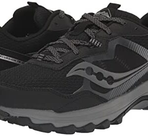 Saucony Men's Excursion TR16 Trail Running Shoe, Black/Charcoal, 13