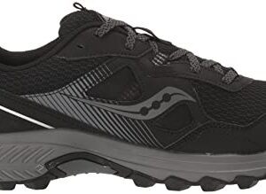 Saucony Men's Excursion TR16 Trail Running Shoe, Black/Charcoal, 13