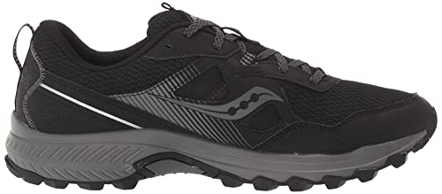 Saucony Men's Excursion TR16 Trail Running Shoe, Black/Charcoal, 13