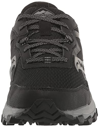 Saucony Men's Excursion TR16 Trail Running Shoe, Black/Charcoal, 13